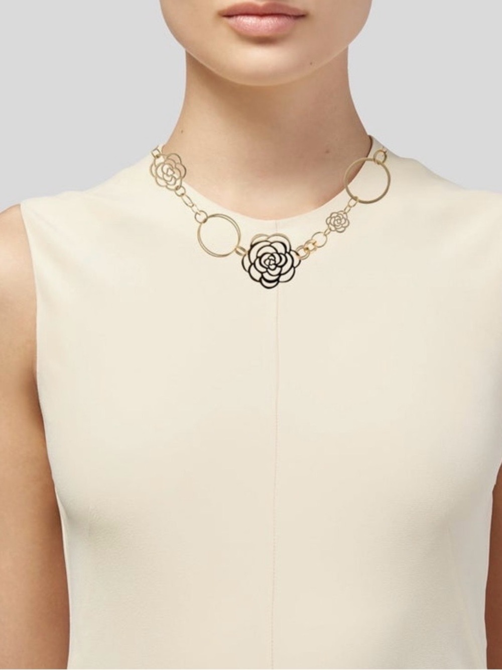 Chanel Camellia 18k Yellow Gold Flower